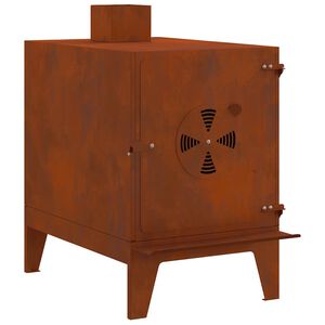 vidaXL Campingkachel 35x50x60 cm cortenstaal