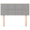 vidaXL Hoofdbord 100 x 5 x 78/88 cm stof lichtgrijs