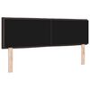 vidaXL Hoofdbord met hoofdeinde Donkerbruin 160 cm Nep Leer