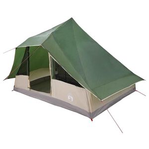 vidaXL Tipi Tent 10-persoons Groen taft