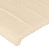 vidaXL Boxspring met matras stof cr&egrave;mekleurig 140x200 cm