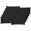 vidaXL Kussensloop 12 st HOUTEN Zwart 40 x 80 cm Flanel