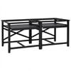 vidaXL Wasmachineverhoger 2 st Zwart 120 x 56 x 52 cm Staal