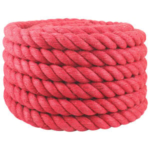 vidaXL Jute Touw 40 mm Rood 100% Tossa jute