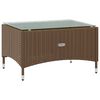 vidaXL 8-delige Loungeset met kussens poly rattan bruin