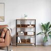 vidaXL Boekenkast Oud Hout 82 x 32 x 112 cm Bewerkt hout