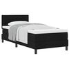 vidaXL Boxspringbed met matras met hoofdeinde Zwart 90 x 190 cm Stof