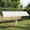vidaXL Hondenkennel voor buiten met dak 400x100x150 cm