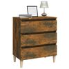 vidaXL Dressoir 60x35x69 cm bewerkt hout gerookt eikenkleurig
