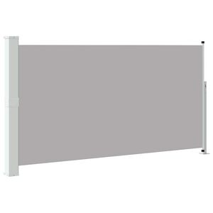 vidaXL Tuinscherm uittrekbaar 160x300 cm grijs