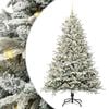 vidaXL Artificial Pre-lit Kerstboom met Ballenset Groen 210 cm