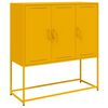 vidaXL Hoge kast 100,5x39x107 cm staal mosterdgeel