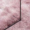 vidaXL Hoogpolig vloerkleed NAVARRA 100x100 cm polyester stoffig roze
