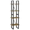 vidaXL Boekenkast met 4 schappen 40x30x140 cm massief grenenhout