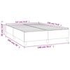 vidaXL Boxspring bed stof zwart 140x190 cm