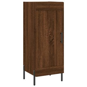 vidaXL Dressoir 34,5x34x90 cm bewerkt hout bruin eikenkleur