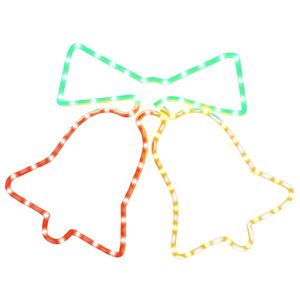 vidaXL Kerstfiguur klokken met 72 LED's 50x56 cm