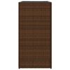 vidaXL Plantenbakken 2 st 40x40x80 cm poly rattan bruin
