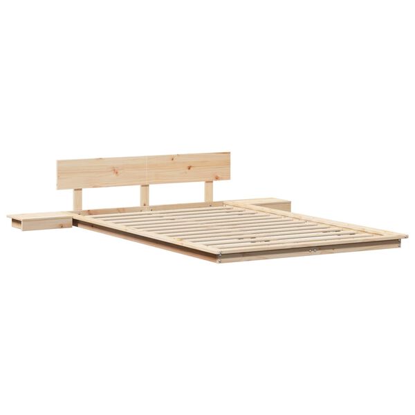 vidaXL Bedframe Bruin 120 x 200 cm Hout