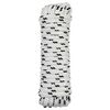 vidaXL Boottouw 12 mm 9 m Wit en zwart Polyester