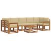 vidaXL Buiten bankenset 8 st Natuurlijk en Beige
