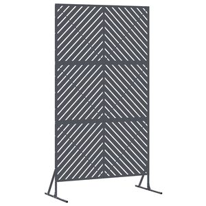 vidaXL Privacyscherm 100 x 50 x 180 cm Staal Antraciet