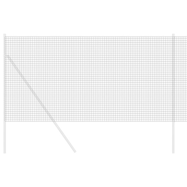 vidaXL Gelaste draadhek Grijs 1.4 x 25 m Staal