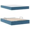 vidaXL Opbergbed met matras Donkerblauw 140 x 190 cm Fluweel