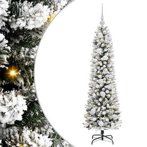 vidaXL Kunstkerstboom Wit 120 cm PVC en Metaal en Plastic