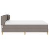 vidaXL Boxspringbed met matras met hoofdeinde Taupe 160 x 200 cm Stof
