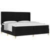 vidaXL Boxspringbed met matras met hoofdeinde Zwart 200 x 200 cm Stof