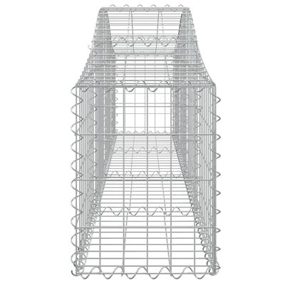 vidaXL Schanskorven 30 st gewelfd 200x30x40/60 cm gegalvaniseerd ijzer