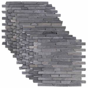 vidaXL Moza&iuml;ek Tegels Grijs 30 x 30 cm Marmer