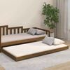 vidaXL Bedframe massief grenenhout honingbruin 100x200 cm