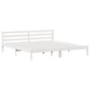 vidaXL Bedframe Wit 208.6 x 157.6 x 69.4 cm Massief grenenhout