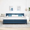 vidaXL Boxspring bed met matras met hoofdeinde Blauw 200 x 200 cm Stof
