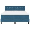 vidaXL Boxspringbed met matras Donkerblauw 190 x 140 cm Polyester
