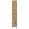 vidaXL Hoge kast met lade Artisan Eiken 69,5 x 34 x 90 cm Bewerkt hout