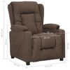 vidaXL Fauteuil verstelbaar stof taupe