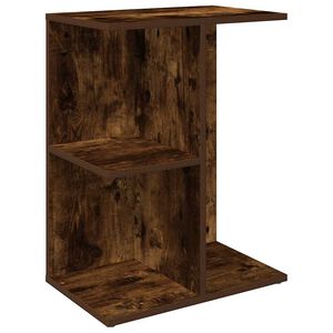vidaXL Nachtkastje 46,5x29x61 cm bewerkt hout gerookt eikenkleurig