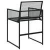 vidaXL Tuinstoelen 4 st poly rattan zwart