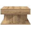 vidaXL Salontafel 55x55x30 cm bewerkt hout artisanaal eikenkleurig