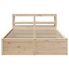 vidaXL Bedframe met hoofdbord massief grenenhout 140x190 cm