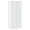 vidaXL Hoge kast 80x42,5x185 cm bewerkt hout wit