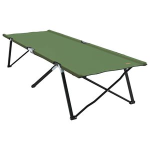 vidaXL Opvouwbaar Camping Bed Amy geel 206 x 76 x 74 cm Oxford stof
