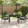 vidaXL Tuin Eetset 7 pcs Grijs Poly riet