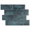 vidaXL Subway Tegel 10 st Blauw Groen 29 x 21 cm Polyurethaan en PET
