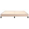 vidaXL Boxspring bed kunstleer cappuccinokleurig 180x200 cm