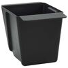 vidaXL Bloembakken voor Euro-pallets 12 pcs Zwart 14 x 9 x 9,5 cm