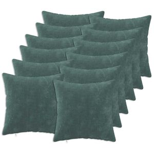 vidaXL Kussensloop 12 st HEERLEN Zee blauw 40 x 40 cm